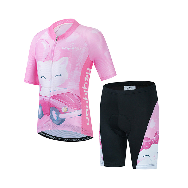 Cycling Gear Kids - KEYIYUAN çocuklar yol bisiklet forması Set