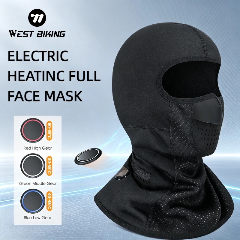 Cycling Heat Gear - WEST BIKING Elektrikli Isıtmalı Balaklava Kışlık