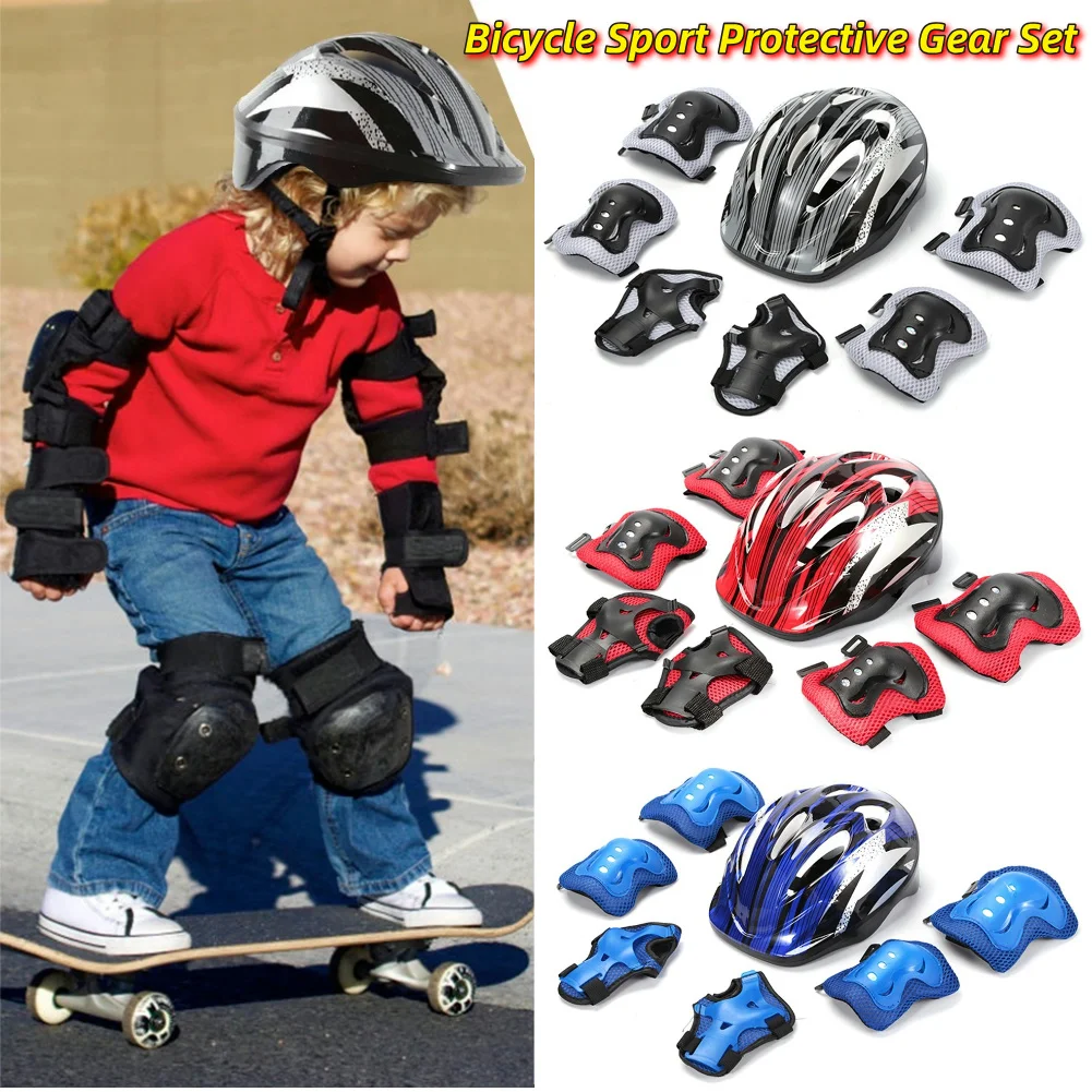Cycling Gear Kids - 7 adet bisiklet spor koruyucu donanım