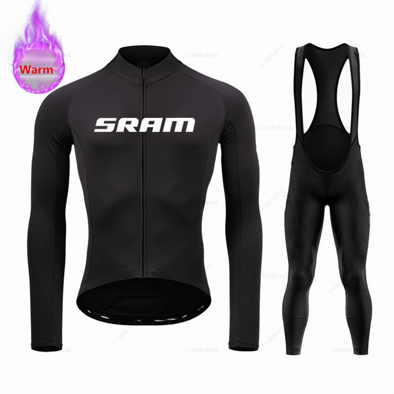 Cycling Gear Logo - Sram ekibi kış uzun kollu termal