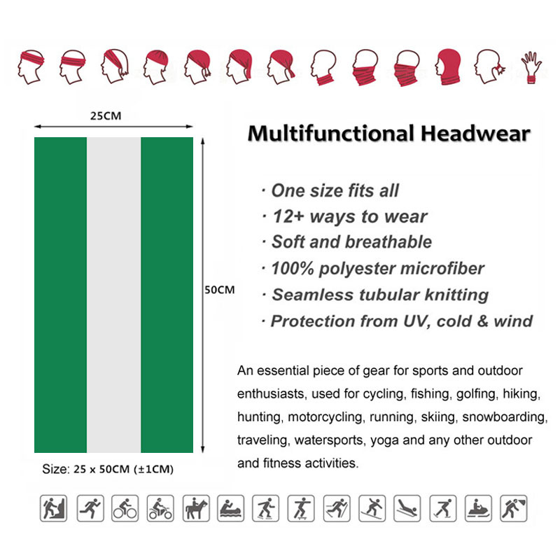 Nijerya Bayrağı Bandana Kadın  - Cycling Gear Ladies incelemesi ve fiyatı